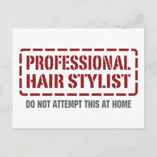 Beruflich-Hair-Stylist Postkarte