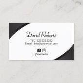 Beruflich Hair Tattoo Scalp Mikropigmentierung Visitenkarte (Rückseite)