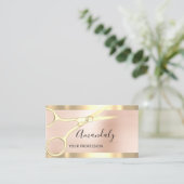 Beruflich Hairdresser Coiffeur Schere Rose Visitenkarte (Stehend Vorderseite)