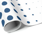 Beruflich Halbtonmuster Blau Weiß Geschenkpapier (Rolleneckpunkt)