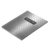 Beruflich Handyman Diamond Metal Textur Notizblock (Linke Seite)