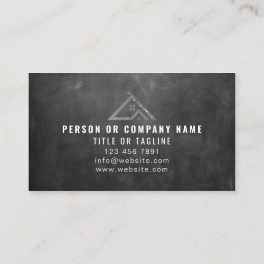 Beruflich Handyman Logo Metal Contractor Visitenkarte (Rückseite)
