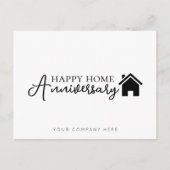 Beruflich Happy Zuhause Anniversary Real Anwesen Postkarte (Vorderseite)