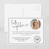 Beruflich Hello Neighbor Realty Postkarte (Vorne/Hinten)