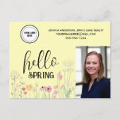Beruflich Hello Spring Real Anwesen Marketing Postkarte (Vorderseite)