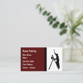 Beruflich-House-Maler - Bearbeitbare Visitenkarten Visitenkarte (Stehend Vorderseite)