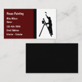 Beruflich-House-Maler - Bearbeitbare Visitenkarten Visitenkarte (Vorne/Hinten)