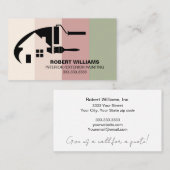 Beruflich-House-Maler - farbige Visitenkarte (Vorne/Hinten)