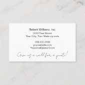 Beruflich-House-Maler - farbige Visitenkarte (Rückseite)