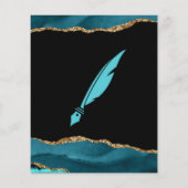 Beruflich Insurance Agent Aquamarin Agate Fly Flye Flyer (Hinten)