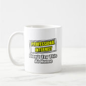 Beruflich Internist ...Joke Kaffeetasse (Links)