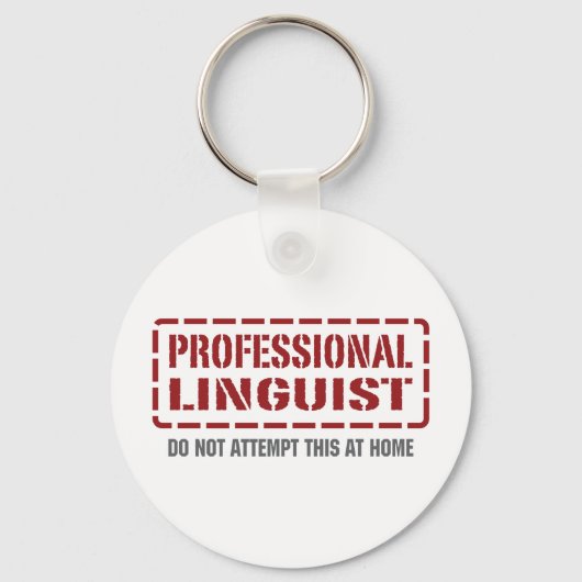 Beruflich Linguist Schlüsselanhänger (Vorderseite)
