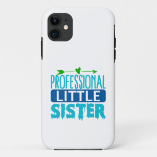 Beruflich Little Sister Blue Paint Tropfen Case-Mate iPhone Hülle