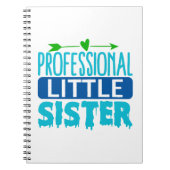 Beruflich Little Sister Blue Paint Tropfen Notizblock (Vorderseite)