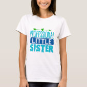 Beruflich Little Sister Blue Paint Tropfen T-Shirt (Vorderseite)