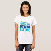Beruflich Little Sister Blue Paint Tropfen T-Shirt (Vorne ganz)