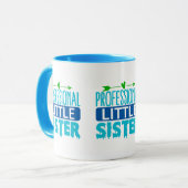 Beruflich Little Sister Blue Paint Tropfen Tasse (Vorderseite Links)
