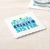 Beruflich Little Sister Blue Paint Tropfen Untersetzer (angewinkelt)