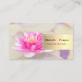 Beruflich Lotus Yoga Bokeh Gold Visitenkarte (Vorderseite)