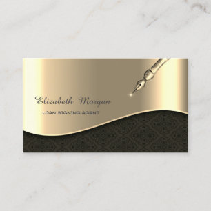 Beruflich Luxury Gold Pen Notar Visitenkarte