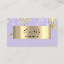 Beruflich Luxury Gold Royal Marble Lila Viole Visitenkarte