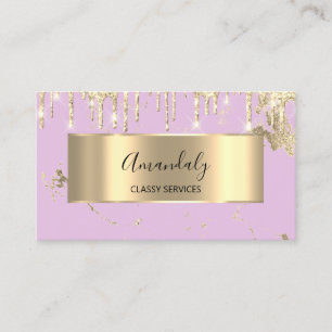Beruflich Luxus Gold Royal Marble Pink Pastell Visitenkarte