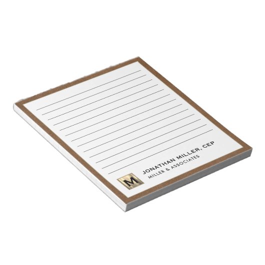 Beruflich Luxus Linde Notizblock (angewinkelt)