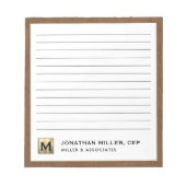 Beruflich Luxus Linde Notizblock (Vorderseite)