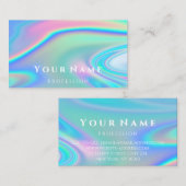 Beruflich Makeup Artis Nails Holograph Unicorn Visitenkarte (Vorne/Hinten)