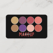 Beruflich Makeup Artist & Beauty Social Media Visitenkarte (Vorderseite)