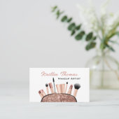 Beruflich Makeup Artist Beauty Visitenkarte (Stehend Vorderseite)