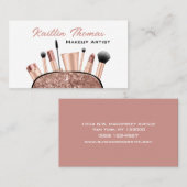 Beruflich Makeup Artist Beauty Visitenkarte (Vorne/Hinten)
