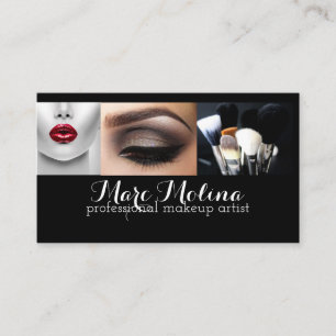 Beruflich Makeup Artist Business Card Visitenkarte
