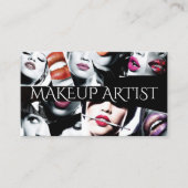 Beruflich Makeup Artist Business Card Visitenkarte (Vorderseite)