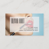 Beruflich Makeup Artist Business Card Visitenkarte (Rückseite)