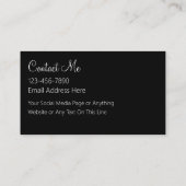 Beruflich Makeup Artist Business Cards Visitenkarte (Rückseite)