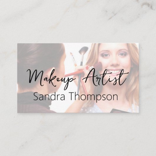 Beruflich Makeup Artist Business Cards Visitenkarte (Vorderseite)