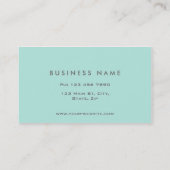 Beruflich Makeup Artist Elegantes Monogramm Blau Visitenkarte (Rückseite)