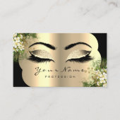 Beruflich Makeup Artist Ernennung Floral Visitenkarte (Vorderseite)