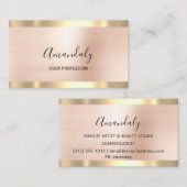 Beruflich Makeup Artist Esthetician Lashes Visitenkarte (Vorne/Hinten)