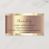 Beruflich Makeup Artist Eyelash Einzigartige Moder Visitenkarte (Rückseite)