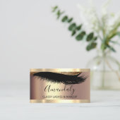 Beruflich Makeup Artist Eyelash Einzigartige Moder Visitenkarte (Stehend Vorderseite)