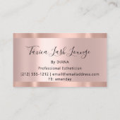 Beruflich Makeup Artist Eyelash Einzigartige Rose Visitenkarte (Rückseite)