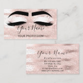 Beruflich Makeup Artist Eyelash Microblading Visitenkarte (Vorne/Hinten)