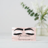 Beruflich Makeup Artist Eyelash Microblading Visitenkarte (Stehend Vorderseite)