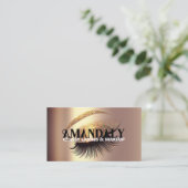 Beruflich Makeup Artist Eyelash QR CODE-LOGO Visitenkarte (Stehend Vorderseite)