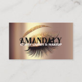 Beruflich Makeup Artist Eyelash QR CODE-LOGO Visitenkarte (Vorderseite)