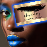 Beruflich Makeup Artist Eyelashes Gold Gerahmt