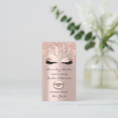 Beruflich Makeup Artist Eyelashes Visitenkarte (Stehend Vorderseite)