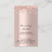 Beruflich Makeup Artist Eyelashes Visitenkarte (Rückseite)